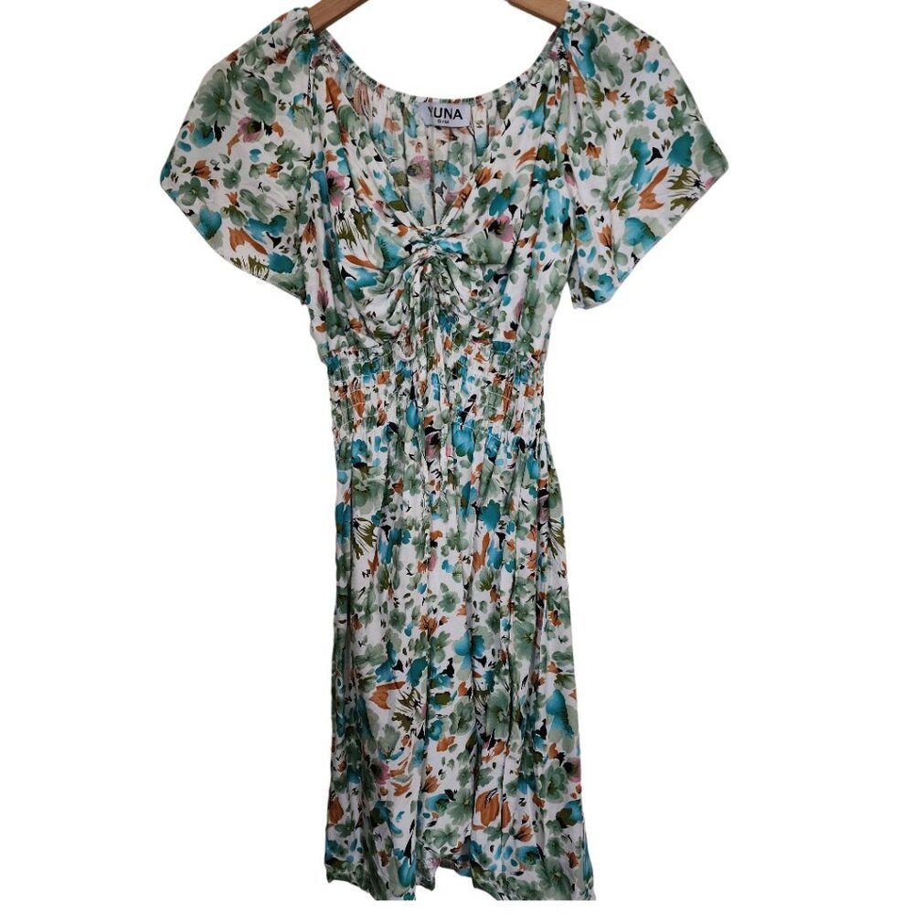 Yuna Floral Dress S/M – Flower Print – Size S/M